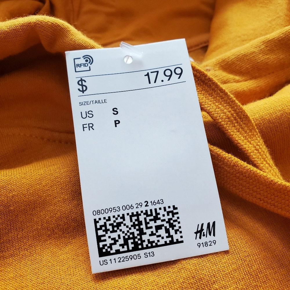 NWT Divided by H&M Disney Gold Fleece-Lined Hooded Sweatshirt w/ Mickey,… - Picture 3 of 9